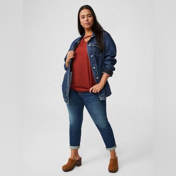 NWT Torrid Heritage Cotton Choker Seamed Tee, Woman’s Size 4x - Picture 1 of 6